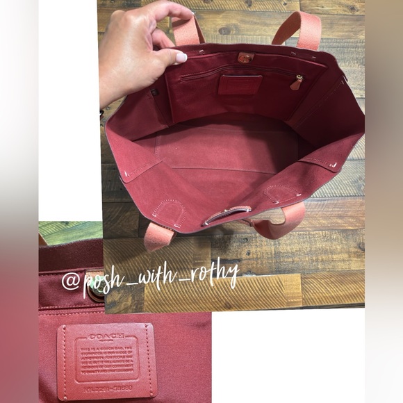 Coach Derby Pebble Leather Tote - Picture 8 of 11